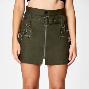 Carmar Green Mini Cargo Skirt Size 4